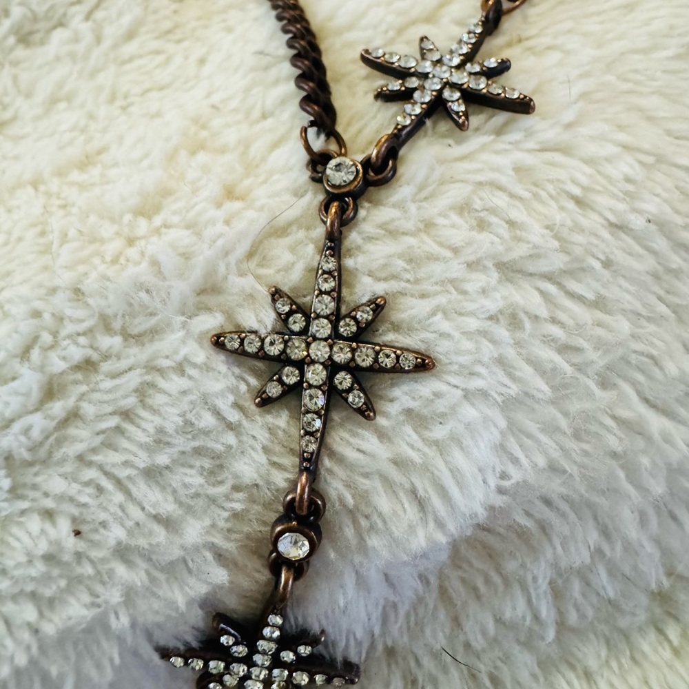 Dark Starburst Pendant Whimsigoth Fairy Vintage Inspired Necklace Witchy Goth - Picture 6 of 9